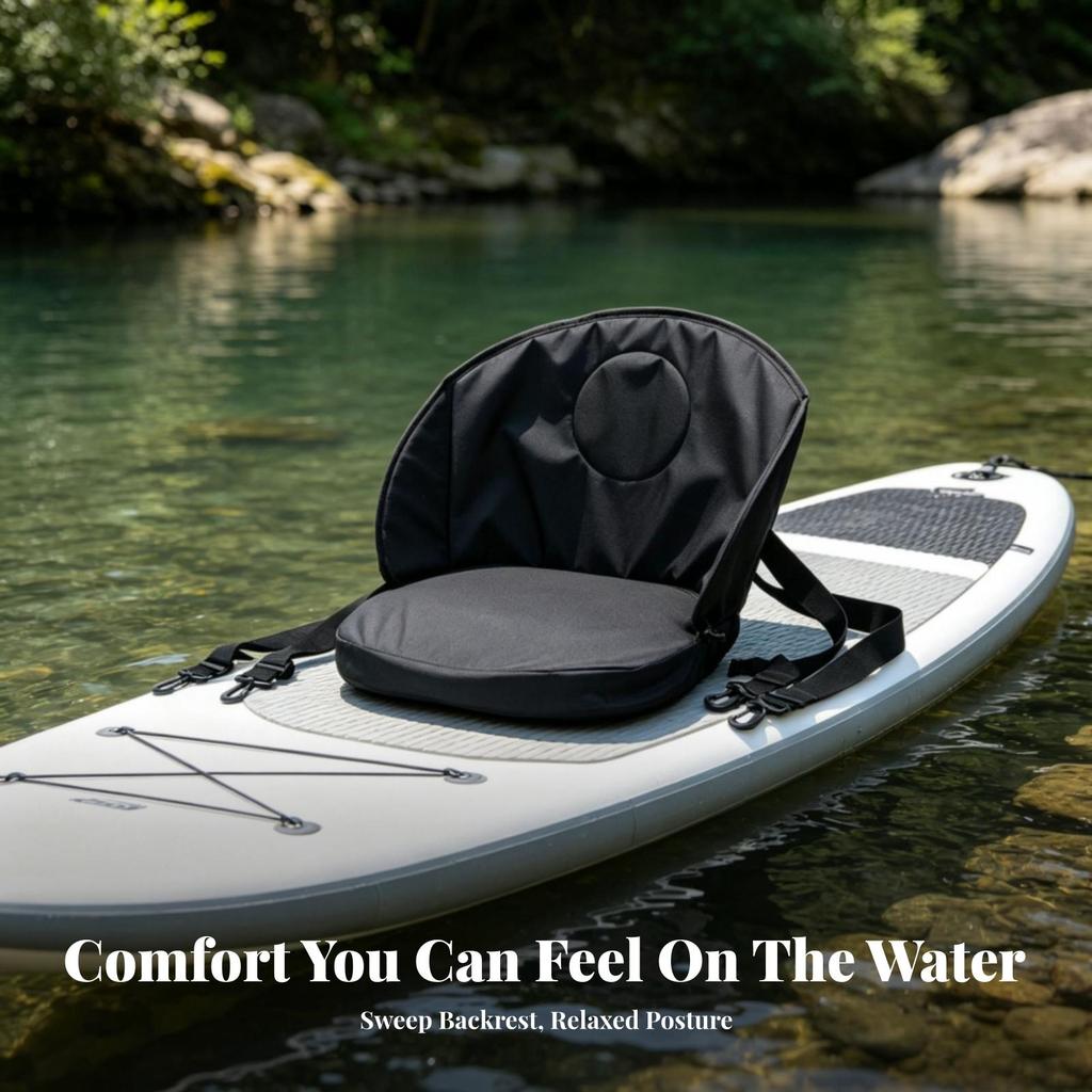Paddle Board Backrest Seat Adjustable Deck Long-Lasting for Kayaking
