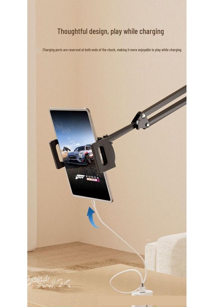 Universal Metal Bed & Desk Tablet Phone Holder for Overhead Viewing