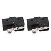 2 Pcs Micro Limit Switch 160OF 42RF 2.7PT 2.4OT 0.5MD 30.2OP 32.5FP NO NC Roller Lever Limit Switch 250VAC