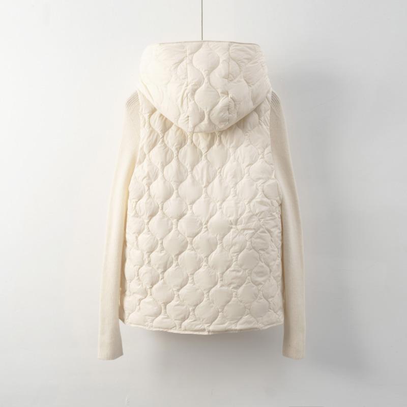 Pinghu new national standard 90 down light vest women's minimalist style new hooded thin autumn and winter sleeveless down liner