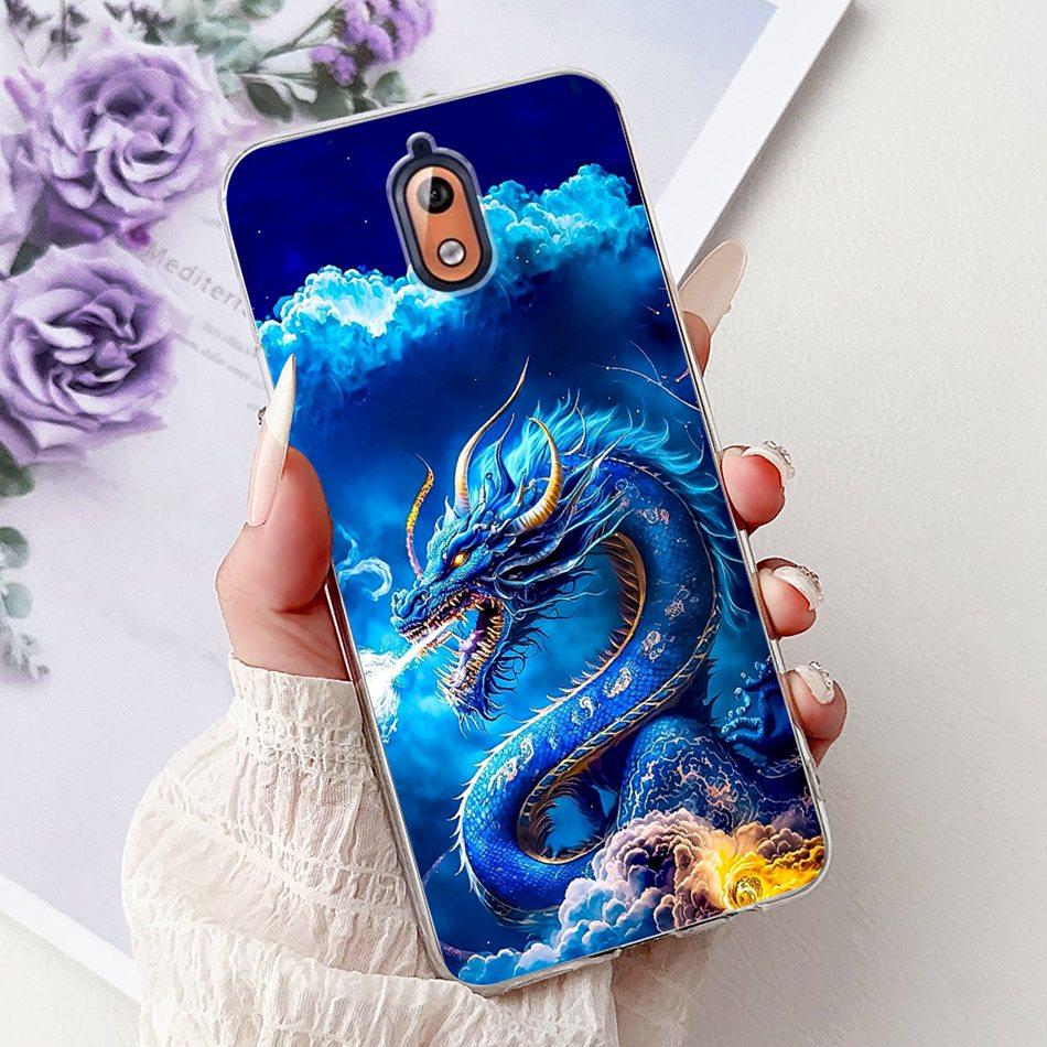 For Nokia 3.1 Nokia3 Cool Dragon Tiger Painted Phone Case For Nokia 3 Nokia3.1 Soft Silicone TPU Cases