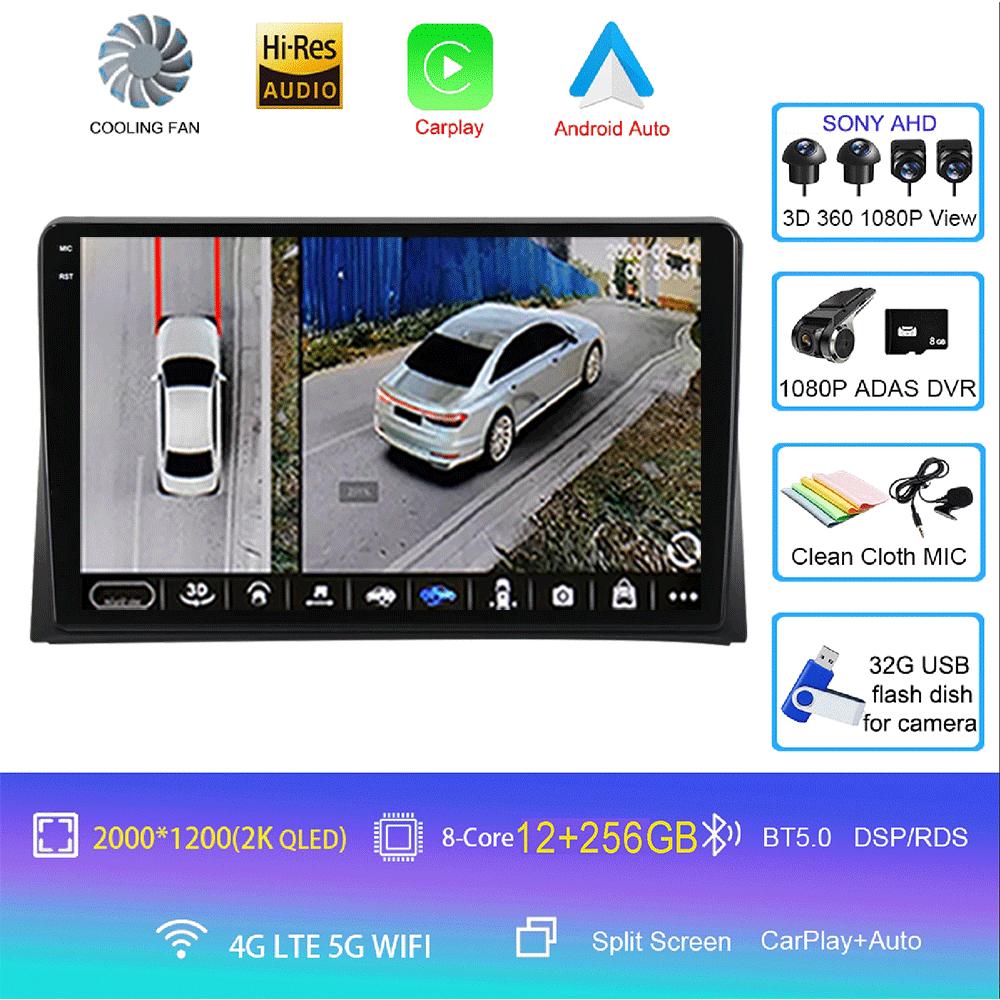 Android 14 Car Radio CarPlay For VW Multivan T5 Transporter 2003 - 2015 4G GPS DSP 2Din Stereo Multimedia Video Player BT