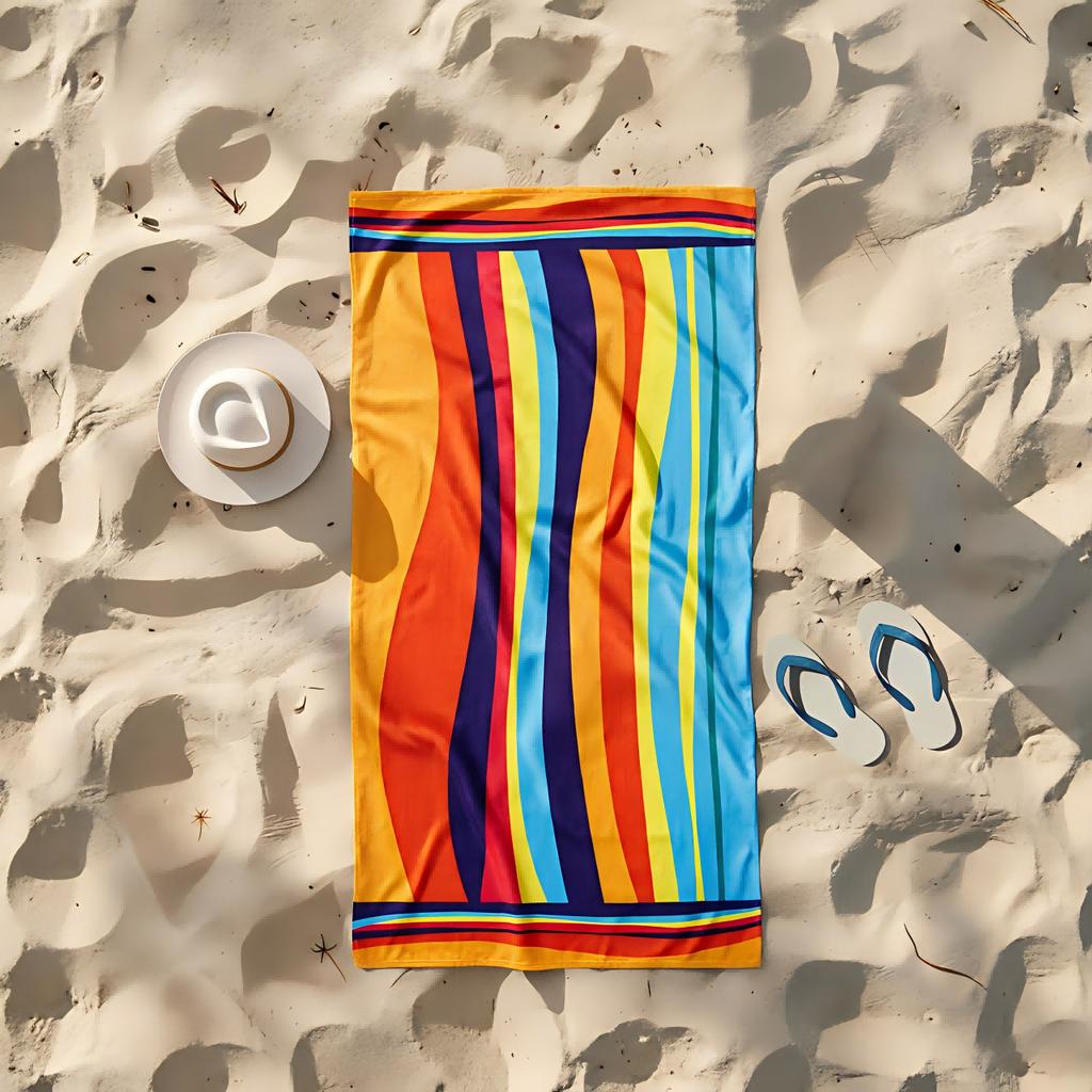 1 Pack Oversized Sand Free Microfiber Beach Towels, Portable for Beach Vacation Pool Swimming Camping Bath Travel Outdoor Use