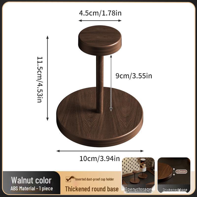 Walnut Solid Wood Disposable Cup Holder 2026 - Stylish Paper Cup Dispenser Rack