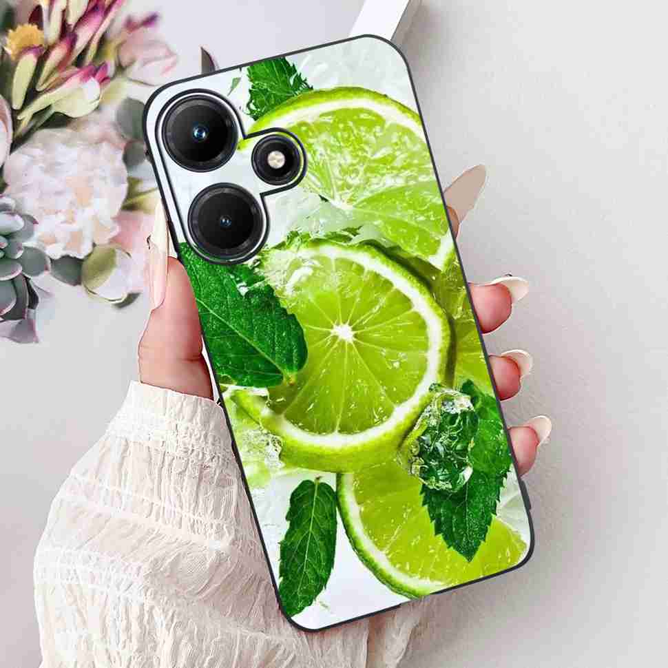 For Infinix Hot 30i 6.56" Case Tiger Luxury Flower Butterfly Silicone Soft Black Cover For Infinix Hot30i 30I X669C Phone Cases