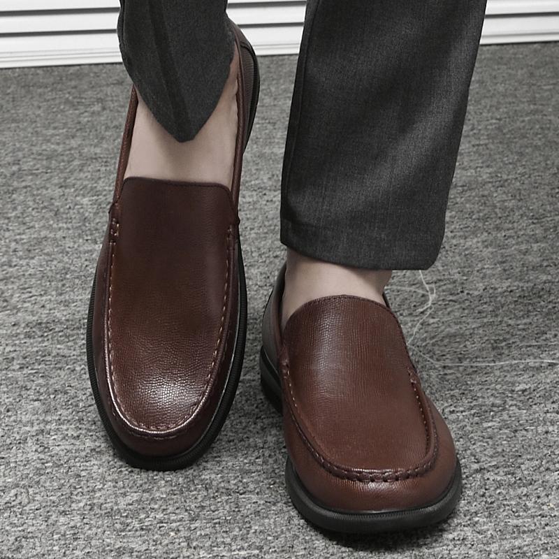 Pantofi pentru bărbați, din piele naturală, respirabilă, pantofi pentru bărbați, pantofi casual din piele, pantofi de șofer