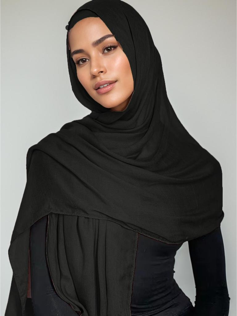 Breathable Rayon Wide-Brim Shawl & Scarf