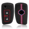 Car Key Fob Cover Case Cap For Nissan Sunny Qashqai J11 X-Trail Murano Kashkay Juke Flip Folding Remote 2Buttons Silicone Case