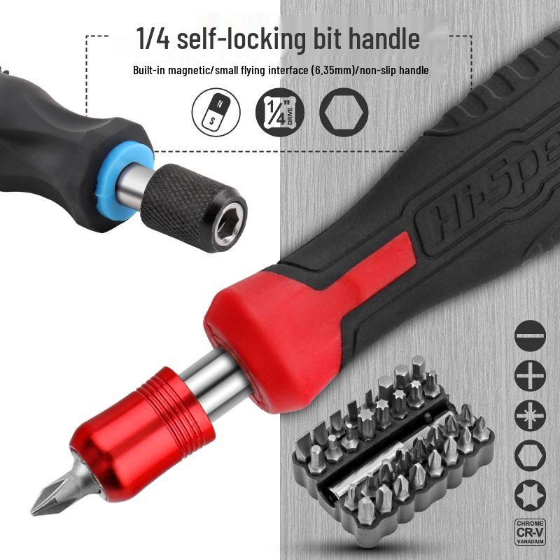 Multi-Function Screwdriver Set: Phillips, Slotted & Torx T30 with Handle