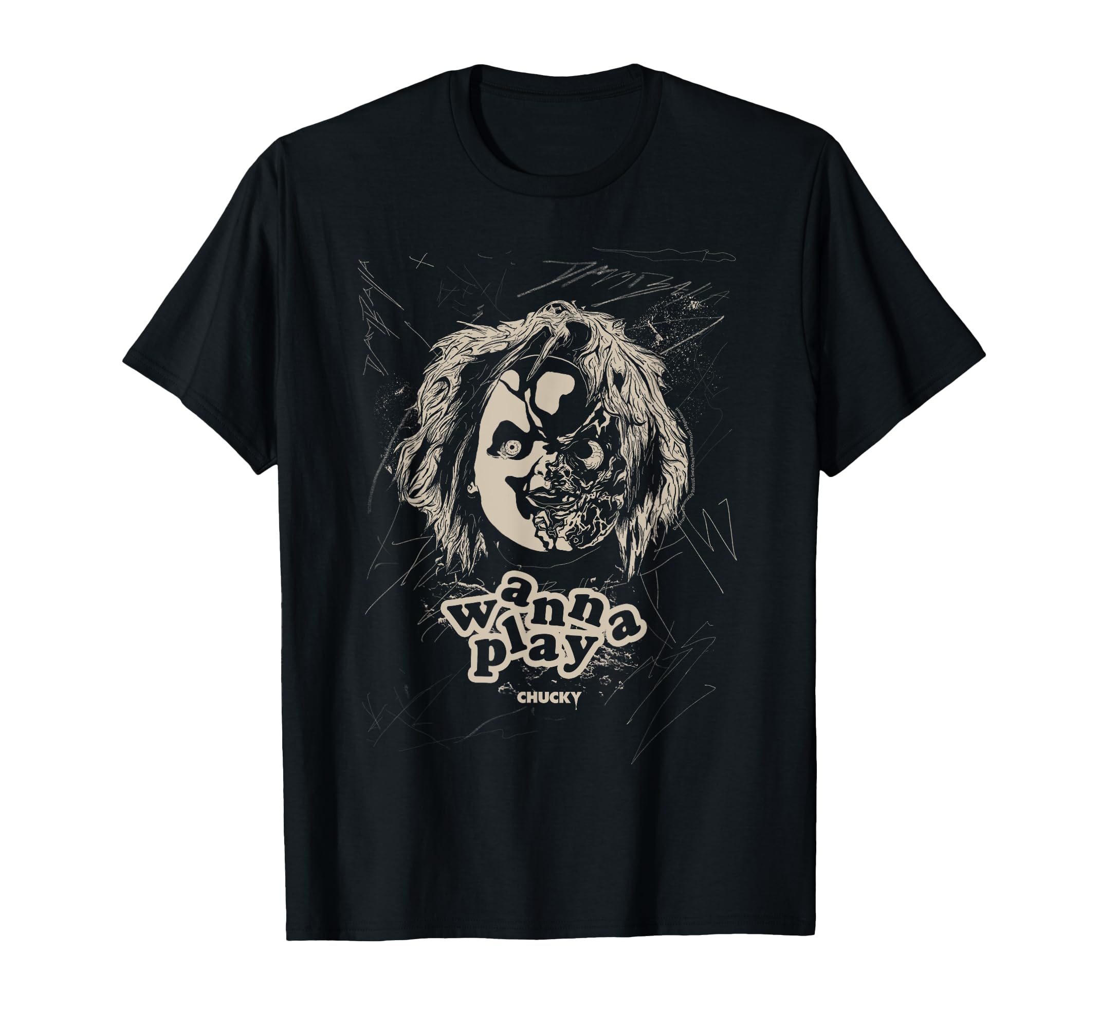

Chucky Wanna Play Sketch T-Shirt