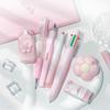 Cute Flower Gel Pen School Supplies Kit Highlighter Portable Pencil Eraser  School Office