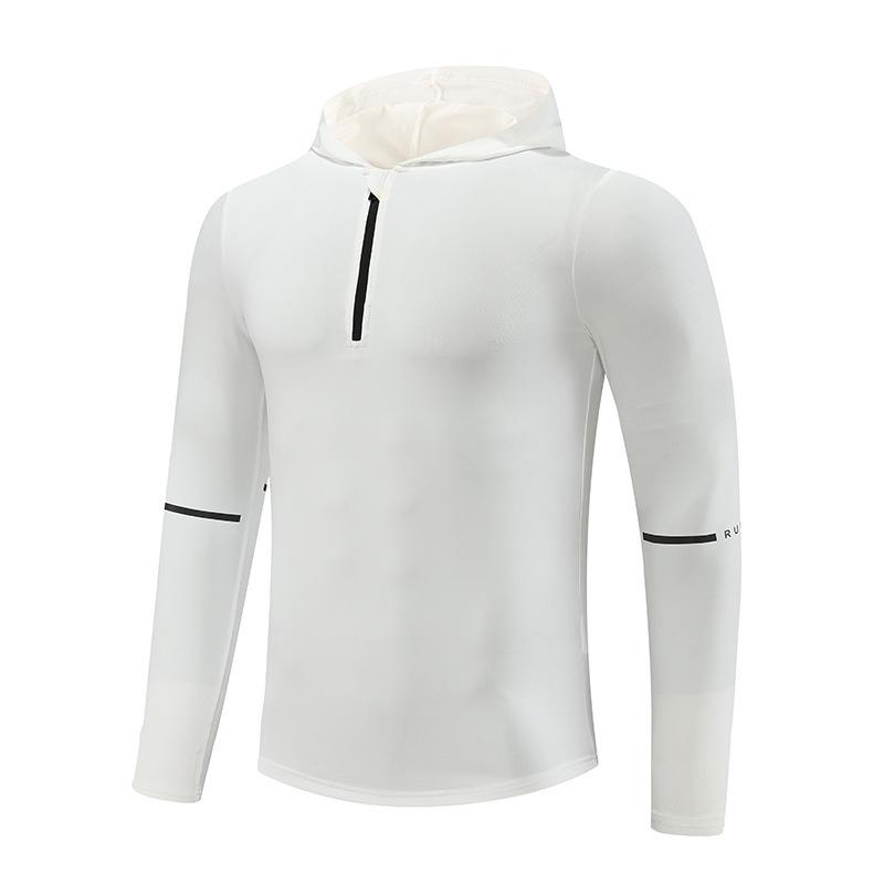2024 Autumn Men's Quick-Dry Long Sleeve Running Hoodie