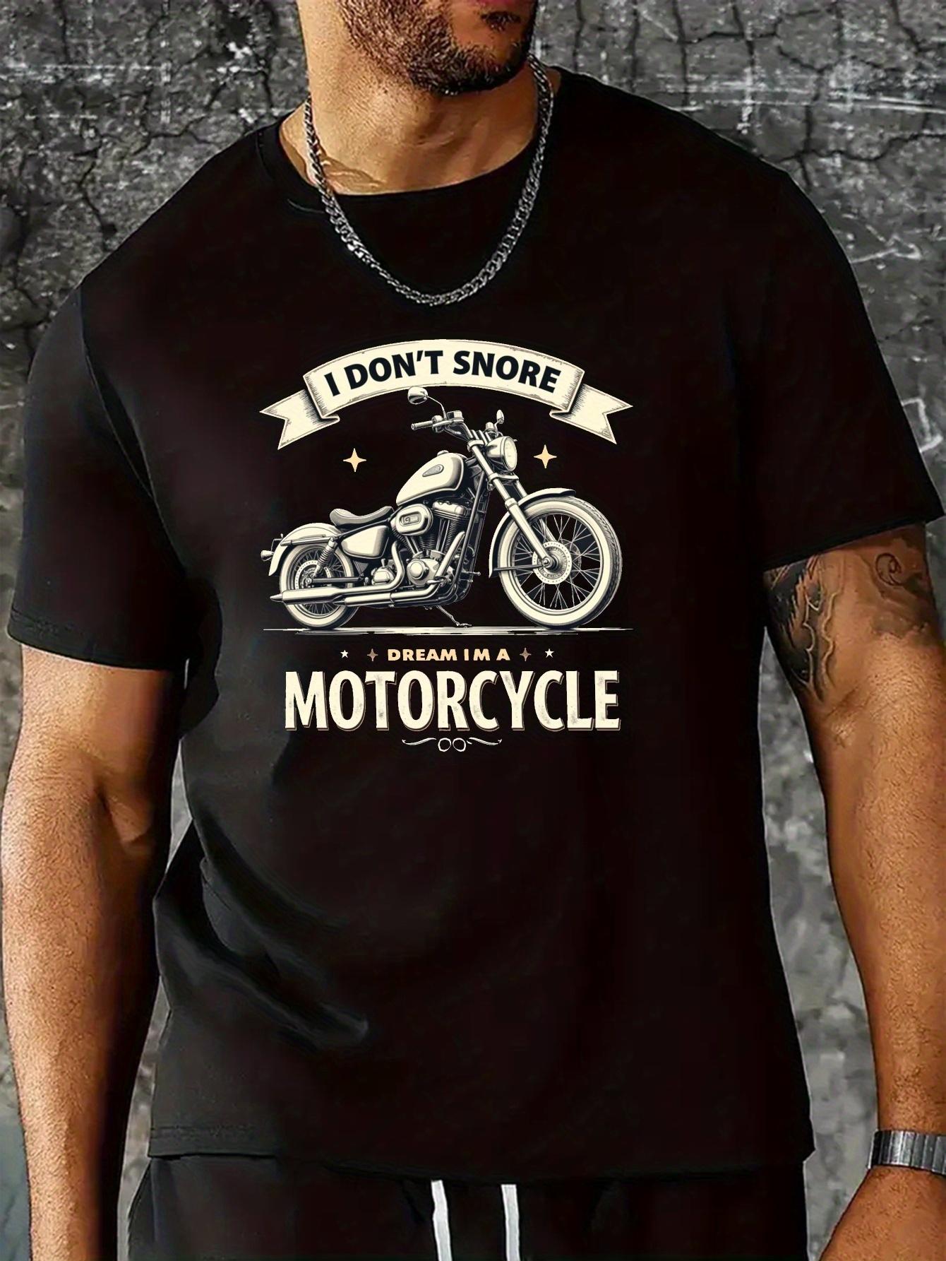 Motorcycle Graphic T-shirt - Cotton Blend S