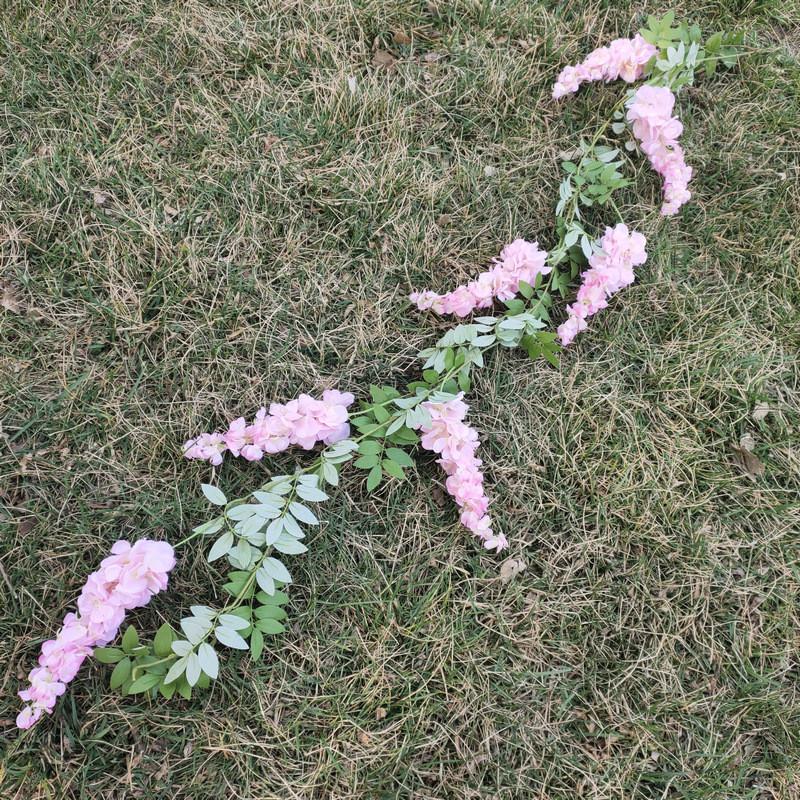 Faux Purple Wisteria Hanging Flowers For Wedding Decor And Event Arrangements Ceiling