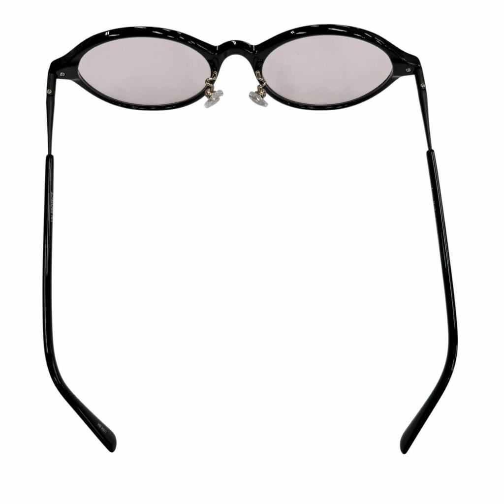 Excellent Lazy Red by Kaneko Optical Sunglasses Boston Black Mens L056 Used