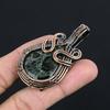 Kambaba Jasper Handmade Gemstone Pendant, 999 Copper Wire Wrapped Pendant Unique Design Jewelry, For Thanksgiving