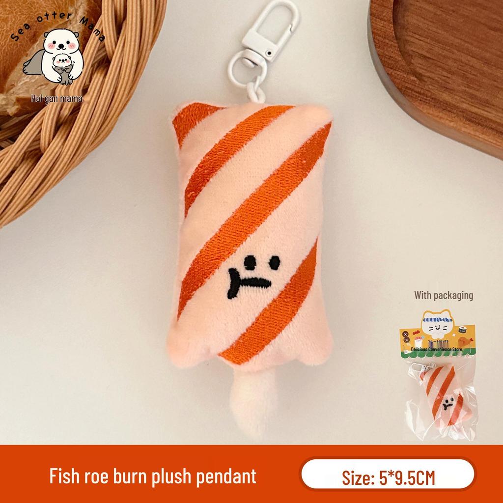 Cute Food Plushie Keychain: Creative Plush Food Toy Doll Pendant for Bags and Keyrings