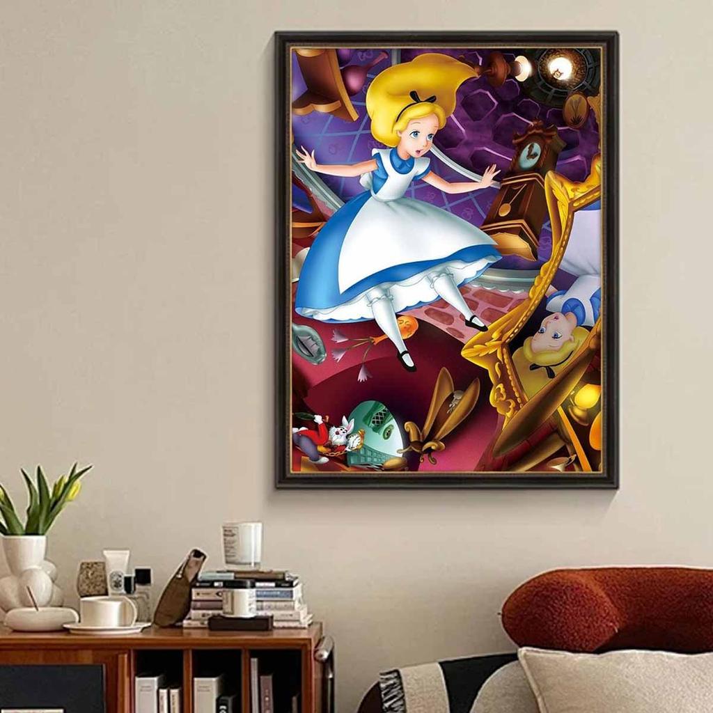 Malowanie Diamentowe DIY Odwrócone Lustro Samochody Zestaw do Haftu Krzyżykowego Mozaika Malowanie Diamentowe Pełny Krąg Diament Dekoracja Domu