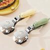 2-In-1 Stainless Steel Spatula Tongs Non-Slip Flipper And Food Turner for Pancake Fish Steak Kitchen Cooking Gadgets