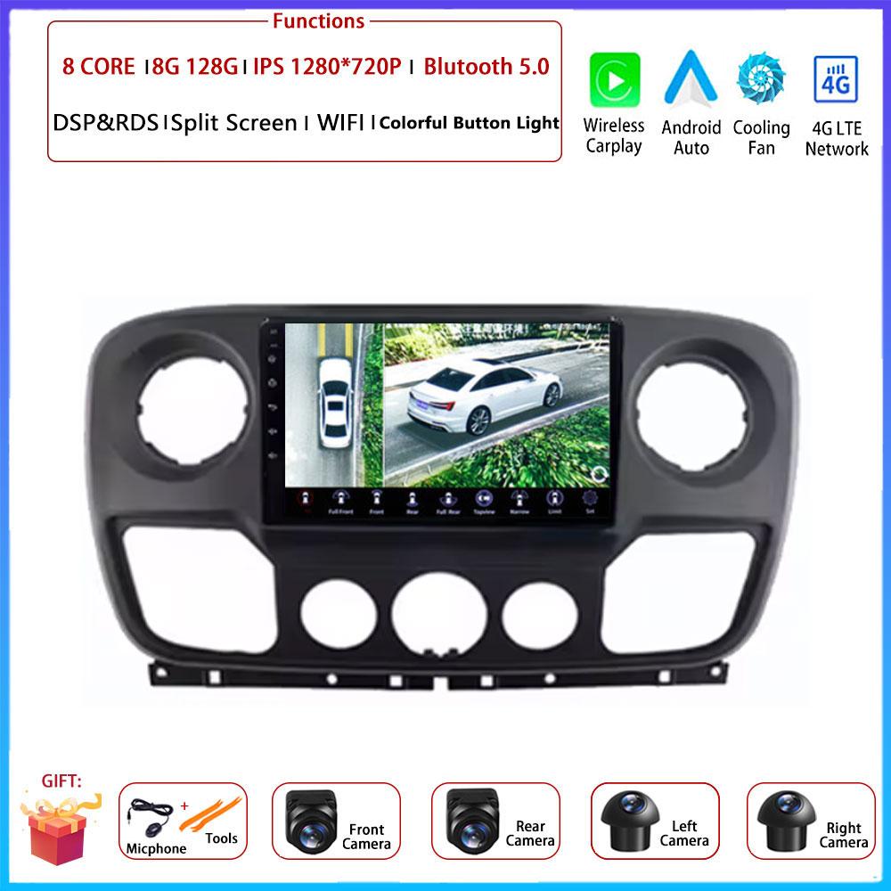 For Renault Master Nissan NV400 Opel Movano 2010 - 2021Android Carplay Auto Car Radio Navigation GPS Multimedia Video Player