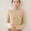 Women's Loose High Neck Cashmere Sweater - Soft, Sticky, and Versatile Knit Pullover for Autumn and Winter