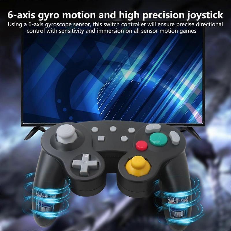 Game-cube Controller for Switch Nintendo,Wireless Game-cube Switch Pro Controller for Nintendo Switch/PC/Steam,6-Axis Gyro Motion