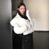 White duck down Korean version short down jacket for women's winter new big fur collar thickened warm small bread jacket