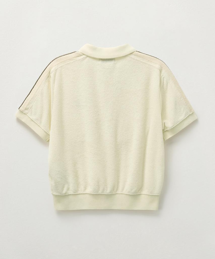 Seteo (W) Lawton Terry Pique Polo Short Sleeve T-Shirt Cream