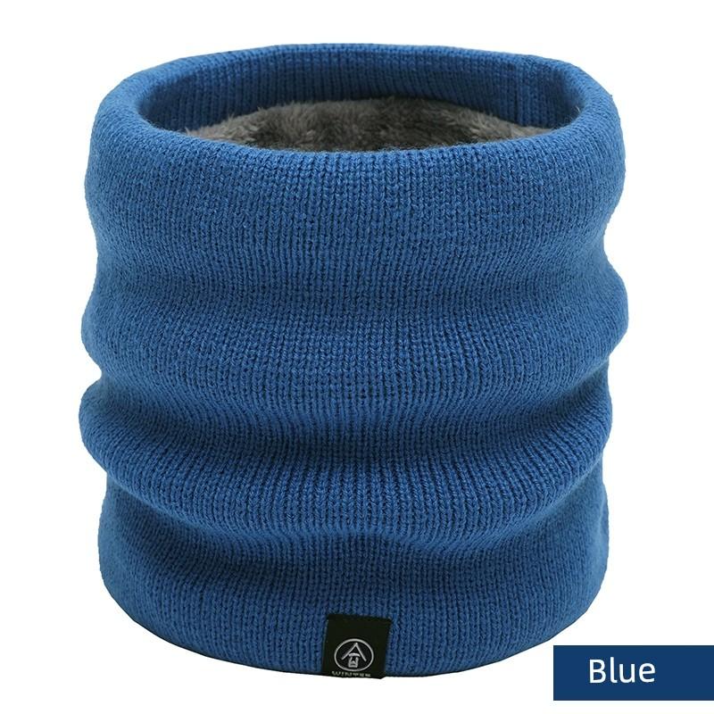 Scarf Men's Autumn and Winter Pullover Women's Heattech Windproof Fleece Thickened Cervical Neck Scarf Mask Scarf Bandana