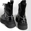 Five Pointed Star Shoe Charms Shape Charms, Accessories Decoration, Gothic Style Shoelaces Punk Decorations Chains, Stainless Steel Decorative Hanging