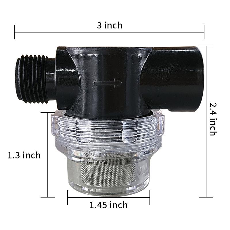 NPT Präzisionsgewinde Vorfilter RV Sediment Leitungswasserfilter zum Autowaschen
