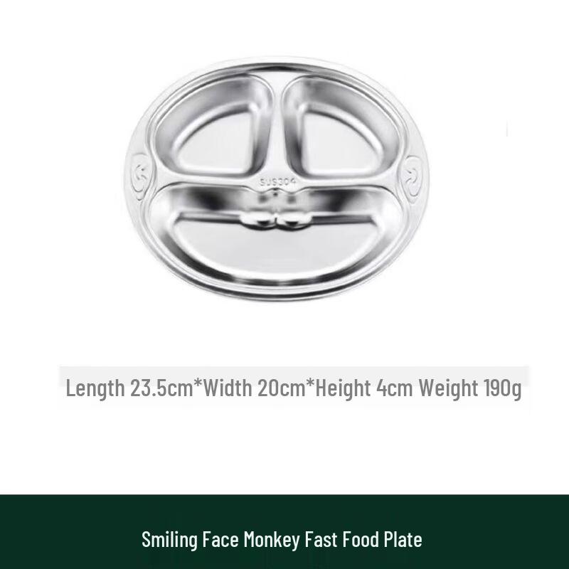 304 Stainless Steel Divided Lunch Tray