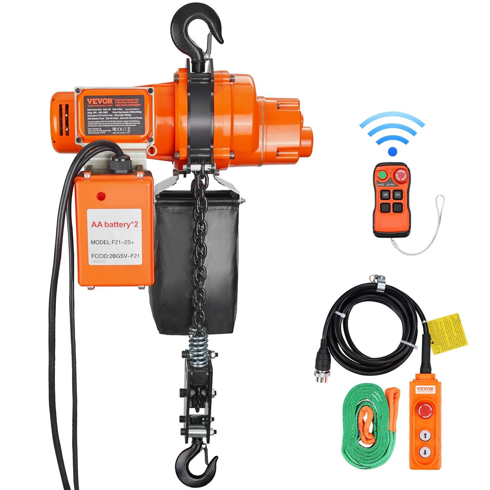 VEVOR Electric Chain Hoist Single Phase