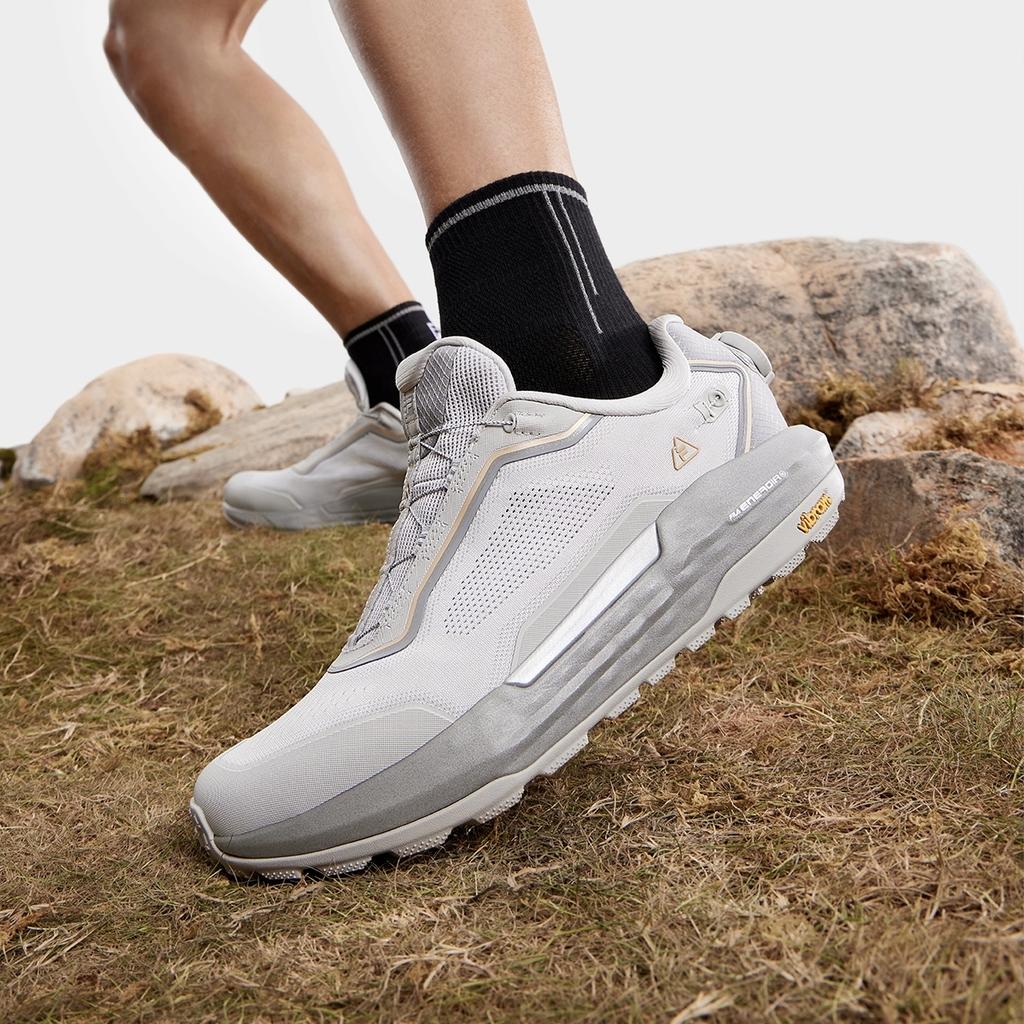 FILA Boa Explorer 2 Slip-On Minimalist Versatile Mountain Style Breathable Low-Top Outdoor Functional Shoes Men Shoes Moonstone-Gray A12M431205FLR