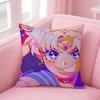 Sailor Moon Anime Lovely Cushion Cover Comfortable Reversible Pillow Cover Ideal for Car Sofa Bedroom  Beyond