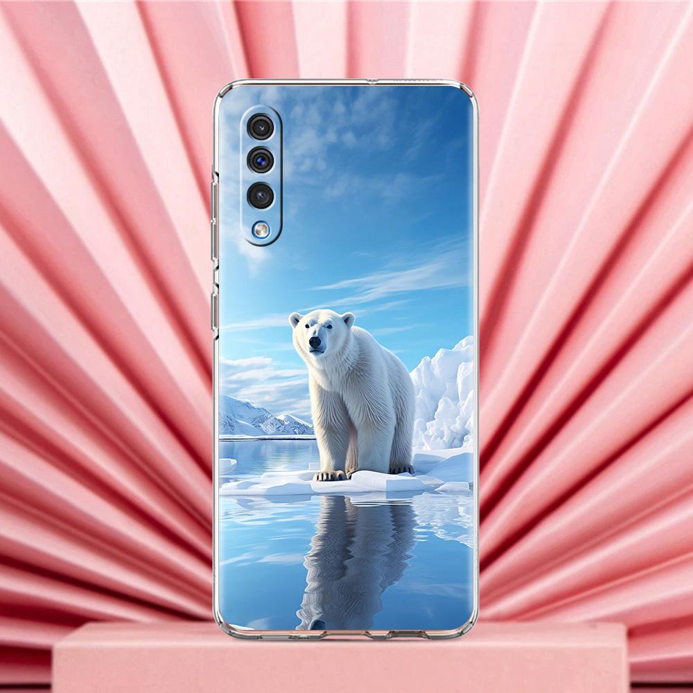 Phone Case For Samsung A56 A36 A26 A24 A16 A14 A12 A32 A50 A70 A20E A22 A40 A34 A54 A42 A52 5G A04s A06 Cover polar bear