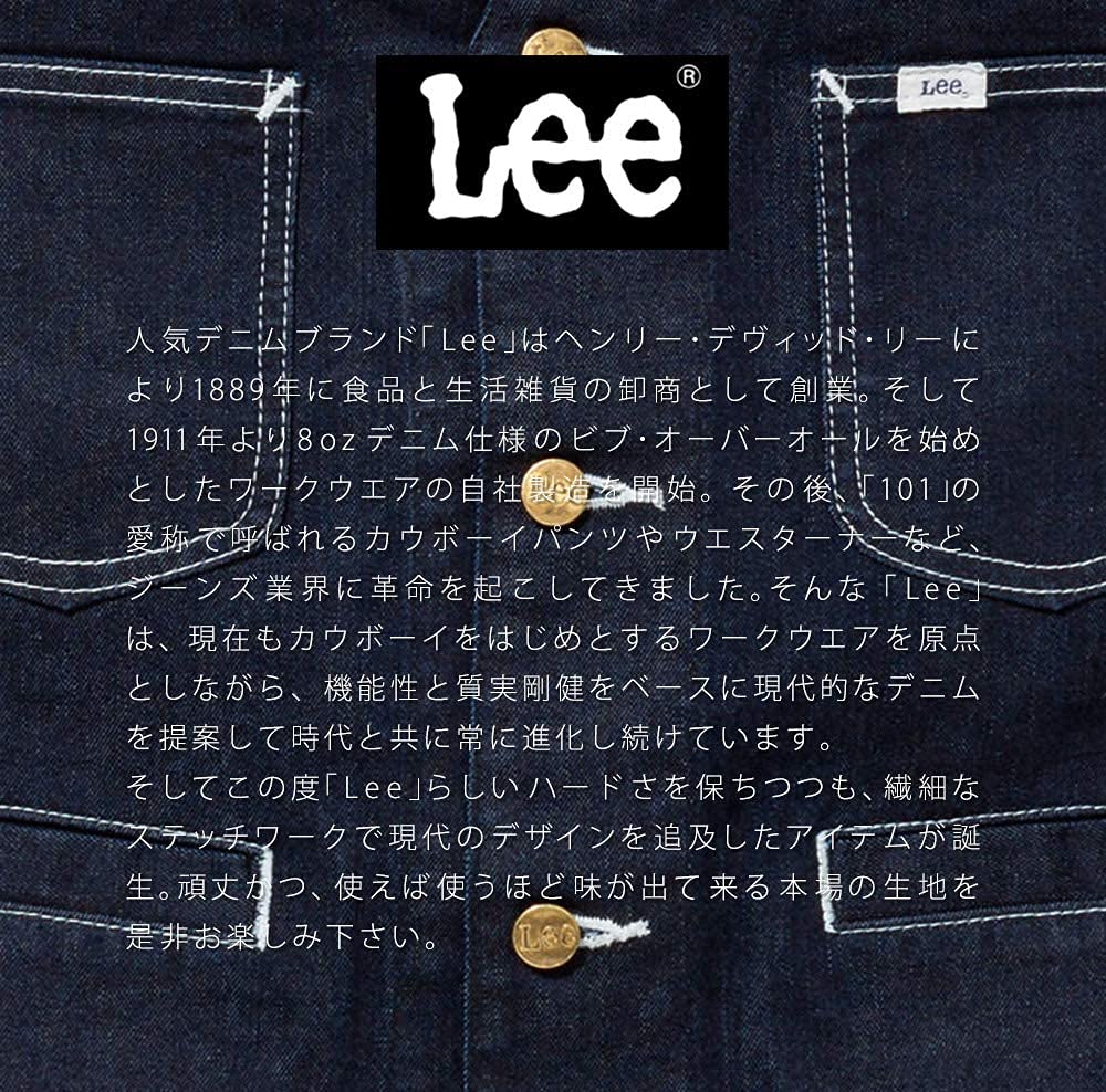 Lee lck79004 Mittelschürze Denim für vordere Länge Körperbreite Größe x Blau Arbeit, Hickory, 71cm, 70cm, 18/Weiß