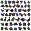 10/30/50pcs Cute Funny Neon Dinosaur Cartoon Graffiti Stickers DIY Laptop Notebook Water Bottle Diary Decoration Sticker Decals