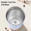 316 Stainless Steel Car Travel Mug Thermos Cup For  And Cold Dual Use Portable Tumbler With Handle Leakproof Design Daily