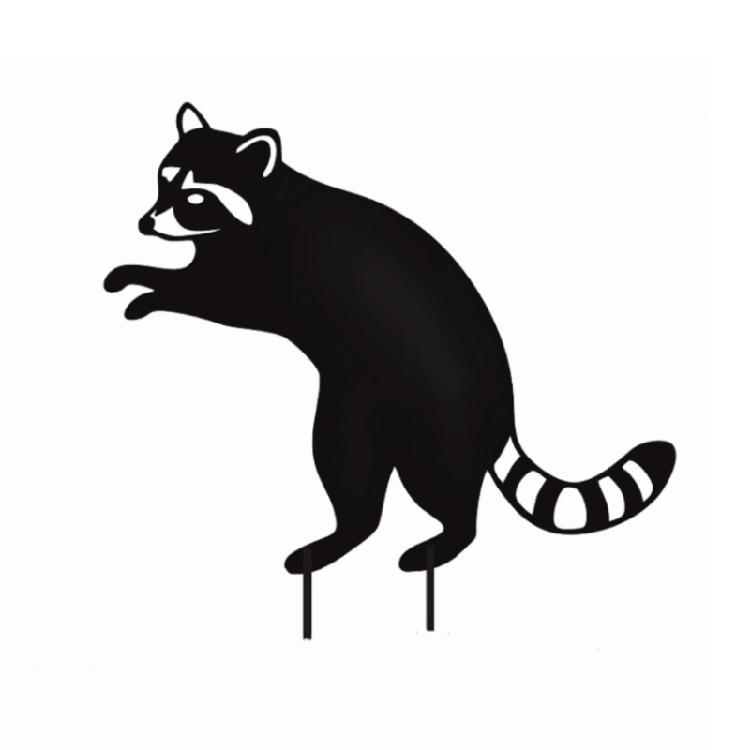 Kovový mývalový zahradní kolík Venkovní kolík na dvůr Květináče Rostlinná tyčka Ozdoba