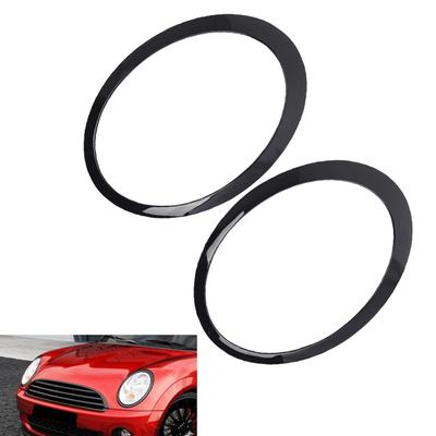 Car Headlight Ring Trims Fit for Mini Cooper R50 R52 R53 2001-2006 63126917835 63126917836 Car Lamp Ring Cover Case Replacement