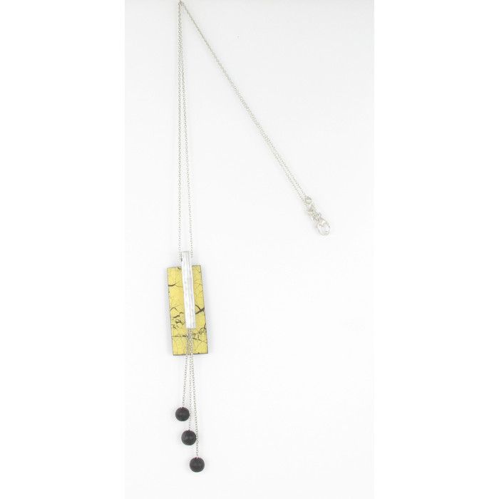 Collier épuré argenté