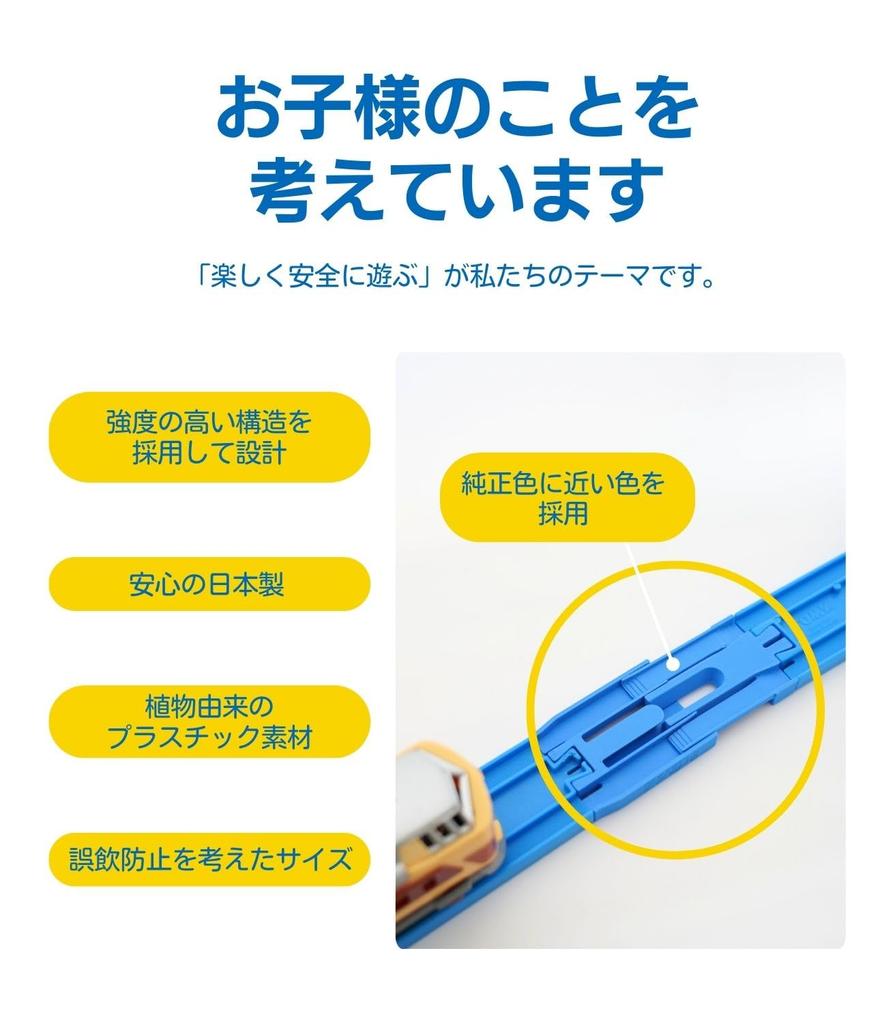 MicroBase Plarail compatible extendable rail 2 pieces included Genuine color blue Special rail Connection parts Increases freedom and boosts your