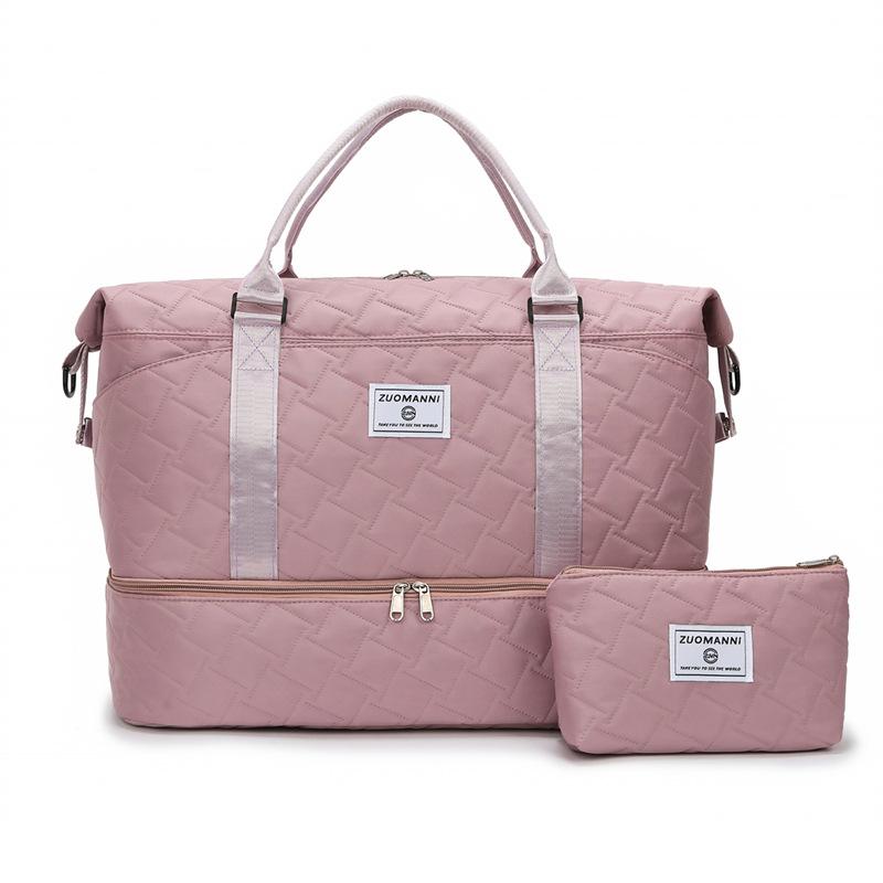 Large Capacity Travel Bag Women's Short-distance Outgoing Luggage Bag Storage Bag Dry And Wet Separate Sports Fitness Handbag