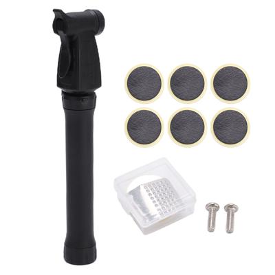 Kit di Riparazione Bici Pompa per Bici e Set di Toppe per Pneumatici per Emergenze di Ciclismo all'Aperto
