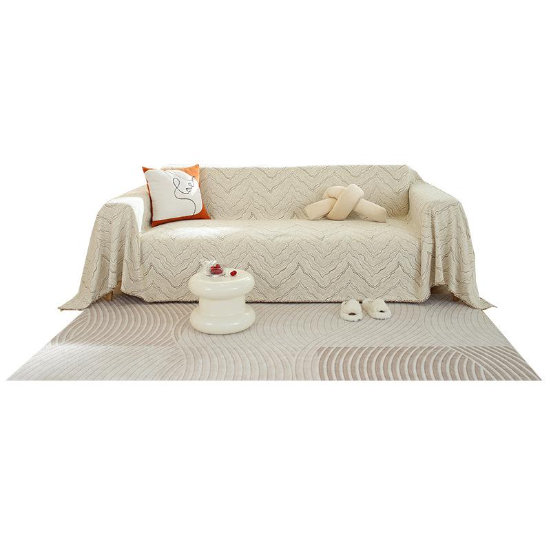 Cream Style Sofa Towel Full Cover Cloth Light Luxury Chenille Sofa Cushion Cover Towel Blanket Four Seasons Universal All-Inclusive Sofa Cover