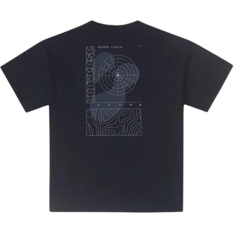 

New Converse Regular T-Shirt Men s Black 10026995-A01 2XL