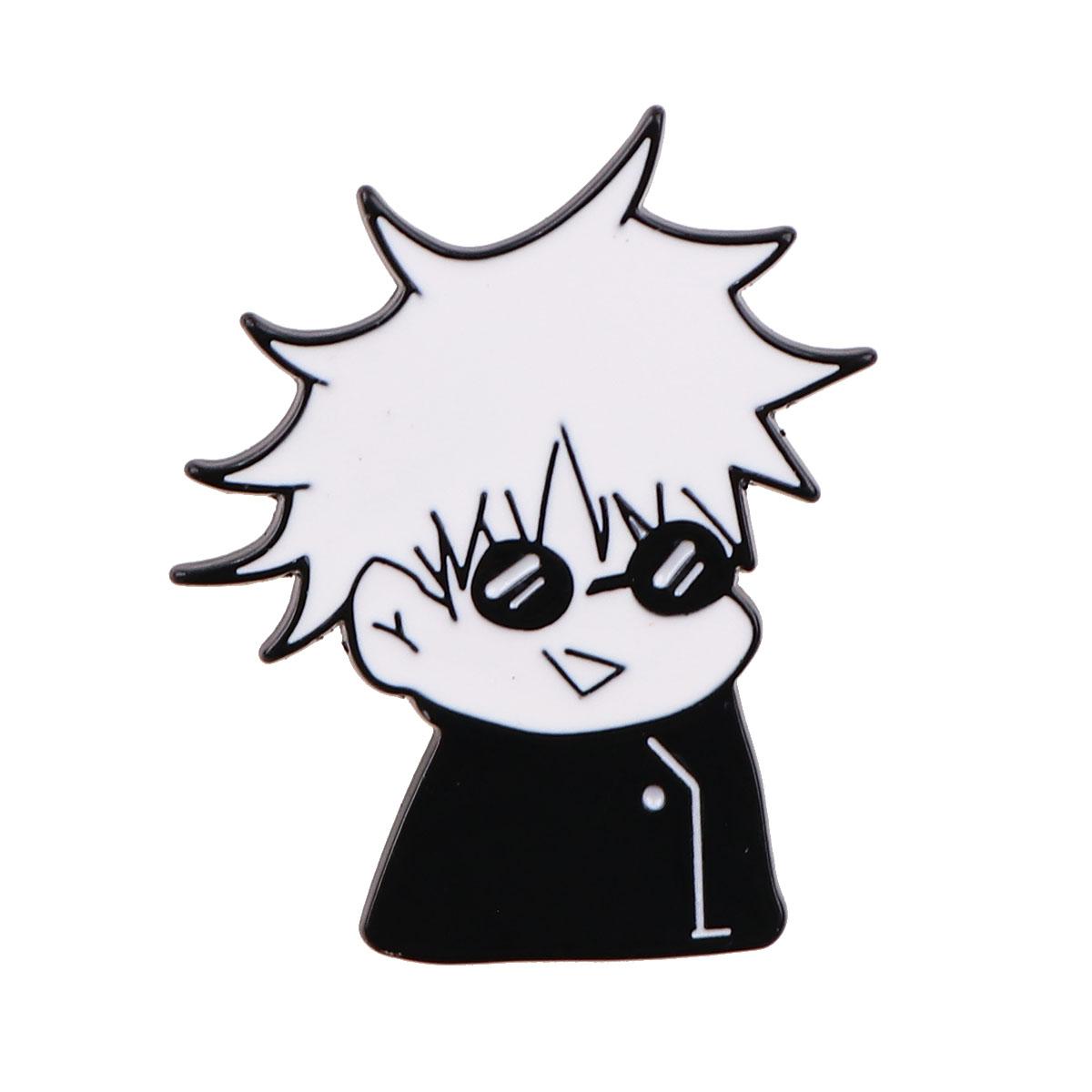 

Манга Аниме Эмалевые броши для женщин Значки на лацкан Значок на рюкзак Аксессуары для костюмов Ювелирные изделия Gojo Подарки для друзей