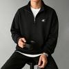 Herren Quarter-Zip Hoodie, Einfacher und Stilvoller Bedruckter Stehkragen Hoodie, Lässiger Langarm Fleece Stehkragen Hoodie (Unisex)