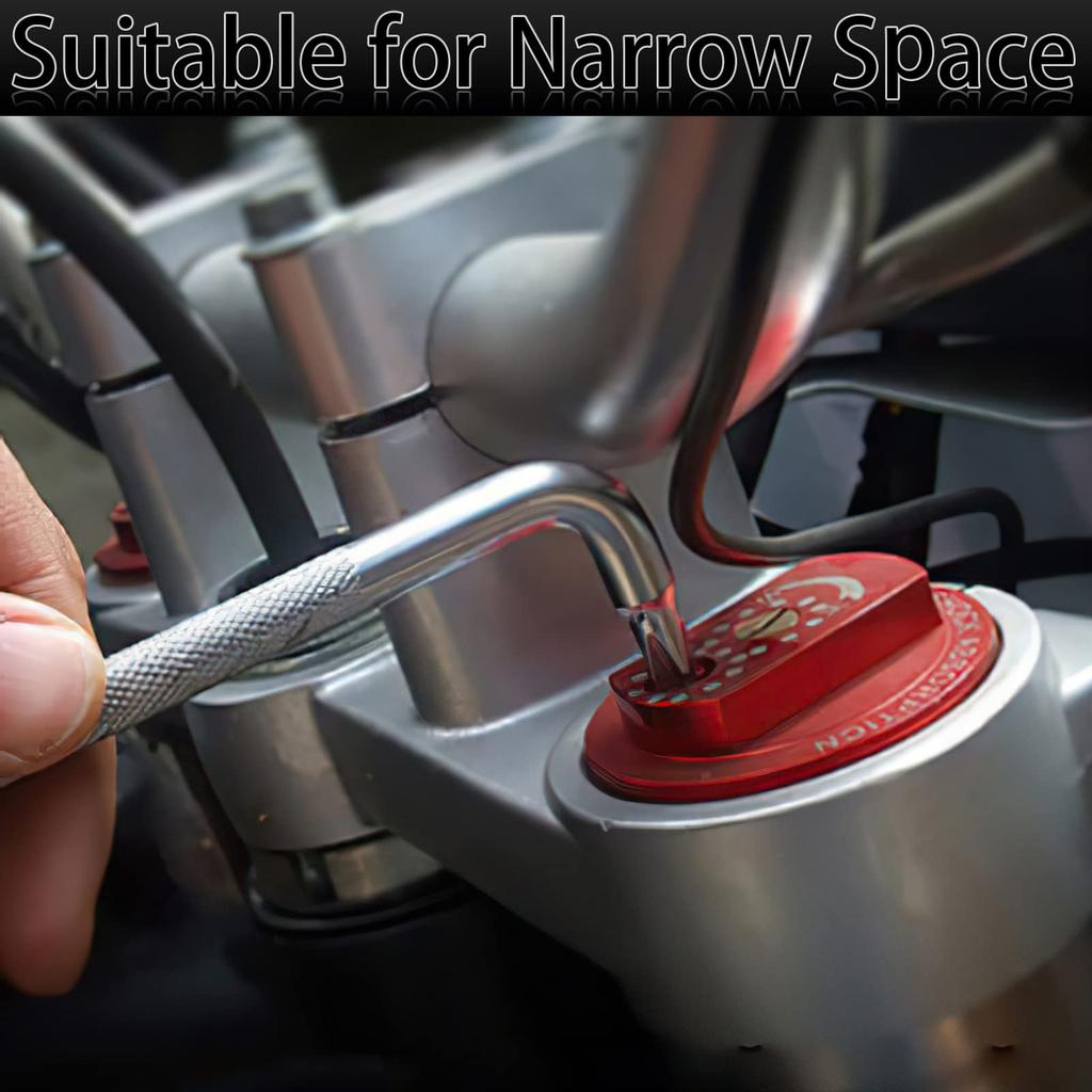 5ks Sada ofsetových šroubováků Z-typ Dvouhlavý šroubovák s křížovými/plochými šroubováky pro práci ve stísněných prostorech